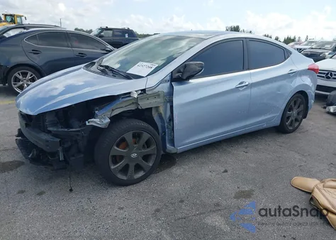 2012 Hyundai Elantra Gls/Limited z USA, uszkodzony, nr VIN KMHDH4AE6CU470053